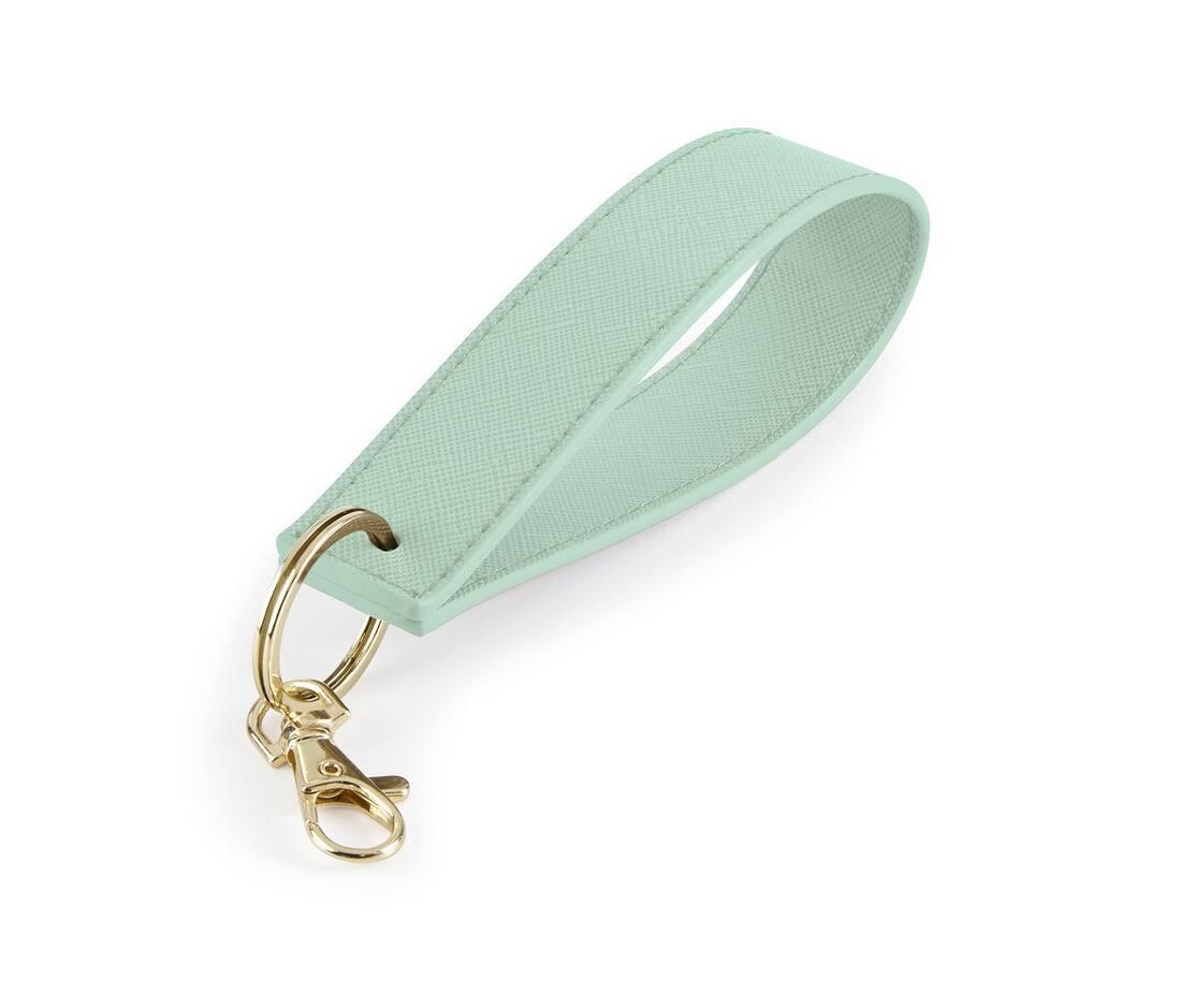 Sleutelhanger soft mint leather look