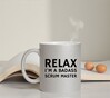 foto 2 Zilver glitter mok met de tekst relax i'am a badass scrum master