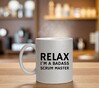 foto 4 Zilver glitter mok met de tekst relax i'am a badass scrum master