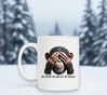 foto 2 Koffiemok met de opdruk nu komt de aap uit de mouw!