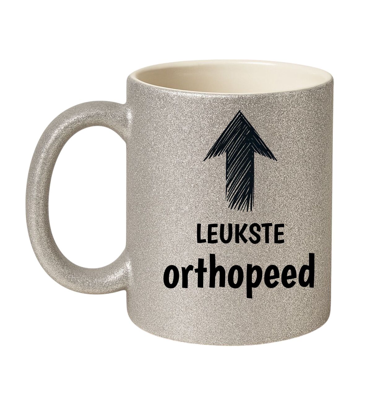 mok zilver met glitter voor de leukste orthopeed