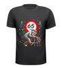 Shirt voor man die 65 jaar wordt humor shirt met opa en rollator