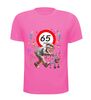 foto 6 Shirt voor man die 65 jaar wordt humor shirt met opa en rollator