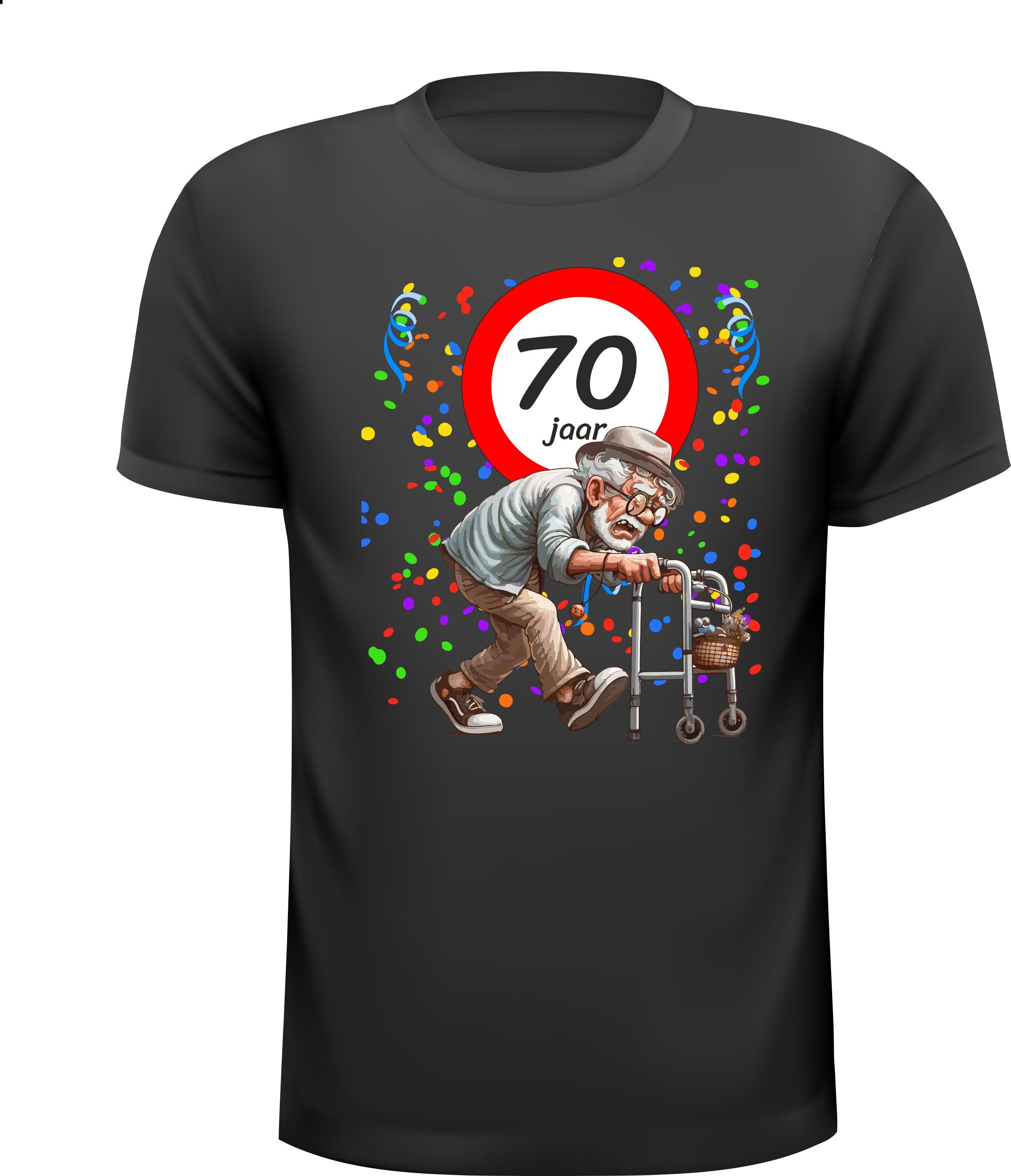 Shirtje voor een man die 70 jaar wordt!