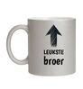 foto 1 Verras je broer met het ultieme cadeau en sprankelend zilveren glitter mok met de tekst leukste broer