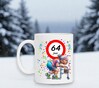 foto 4 64 jaar en stijlvol op wielen  grappige full colour beker leuk cadeau voor een dame voor haar 64ste verjaardag