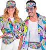 80s zonneklep en heuptasje funky wit