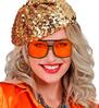 foto 2 90's bril hip hop met oranje glas