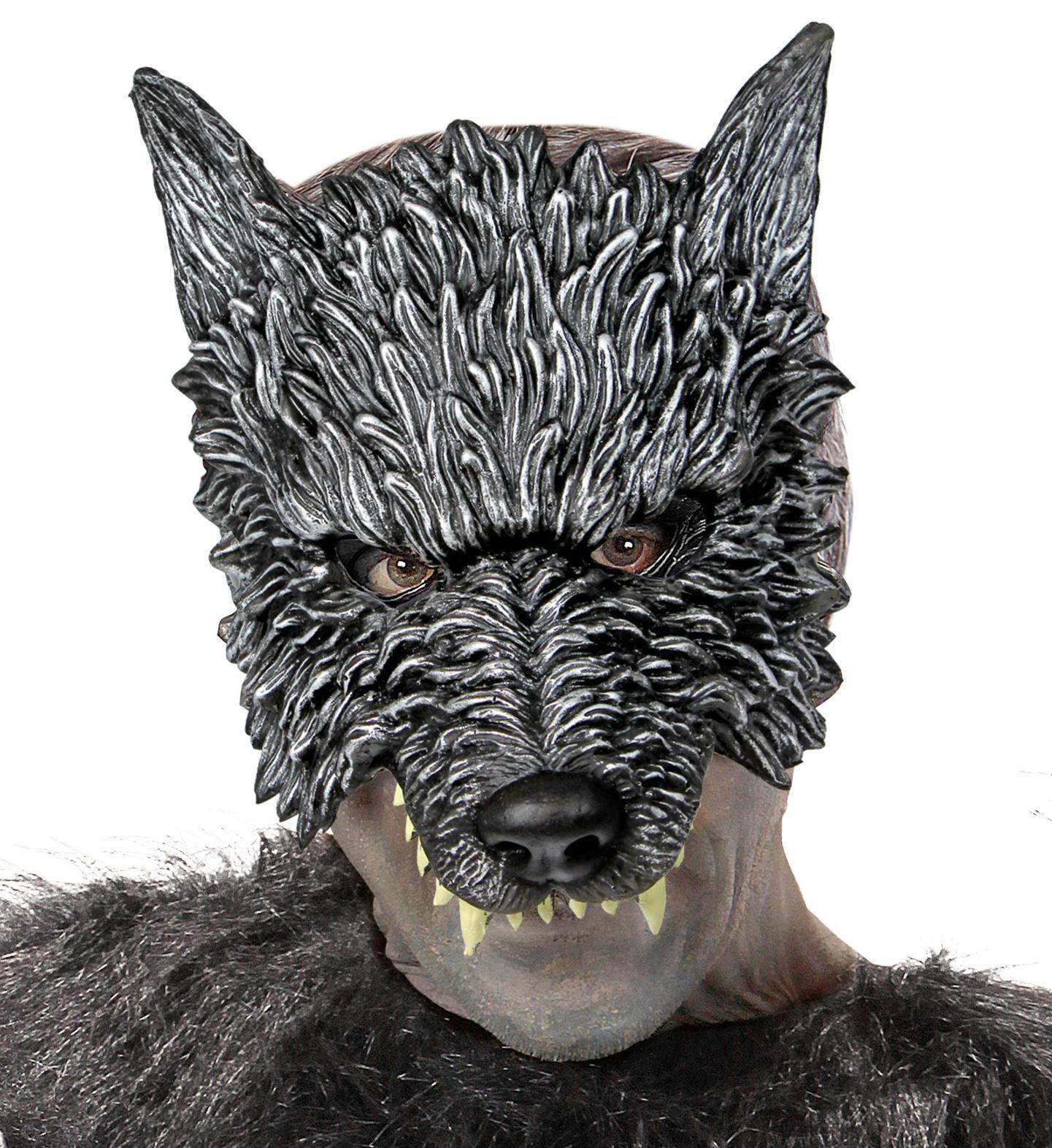 Beestachtig wolfmasker zonder kin de ultieme griezelige accessoire voor halloween en themafeesten