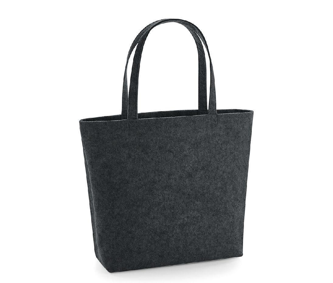 boodschappentas vilt  charcoal melange