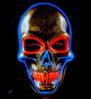 foto 4 Breng een nieuwe dimensie aan halloween met dit stoere Schedel Masker met kleurrijk licht