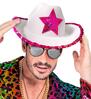 foto 2 Cowboyhoed wit party girl met roze pailletten ster