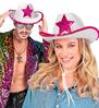 foto 4 Cowboyhoed wit party girl met roze pailletten ster