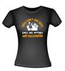 Dames Halloween shirtje Girls Dont Like Boys, Girls Like Witches and Halloween