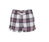 Dames Tartan Pyjamashorts white/pink check