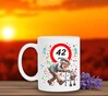 foto 4 Feestelijke mok met man en rollator het perfecte cadeau voor de 42ste verjaardag