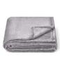 Fleece deken  silver grey dikke pluche laag