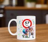 foto 2 Full colour mok 57 jaar hilarisch cadeau voor de dame met humor