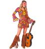 Ga terug naar de swinging sixties met deze flower power hippie jurk voor dames