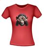 foto 8 Grappig Uniek T-shirt chimpansee die zijn handen voor zijn ogen houd