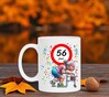 foto 2 grappige 56 Jaar mok – full colour bedrukt cadeau voor een dame met humor
