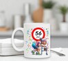 foto 3 grappige 56 Jaar mok – full colour bedrukt cadeau voor een dame met humor