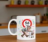 foto 4 Grappige 56 jaar verjaardagsmok  full Colour bedrukt leuk cadeau voor een man