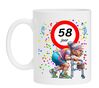 Grappige 58 Jaar beker het perfecte cadeau voor de dame met humor