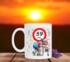 foto 4 Grappige 59 Jaar mok humoristische full colour oma met rollator cadeau