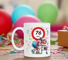 foto 2 Grappige mok verjaardag voor een dame met humor 76 jaar oma achter de rollator
