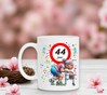 foto 4 Grappige verjaardag beker 44 jaar full colour opdruk van omaatje met rollator