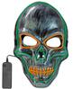 foto 2 Groen Verlicht scary Schedel masker  de ultieme must-Have voor horror en halloween fans