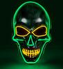 foto 3 Groen Verlicht scary Schedel masker  de ultieme must-Have voor horror en halloween fans