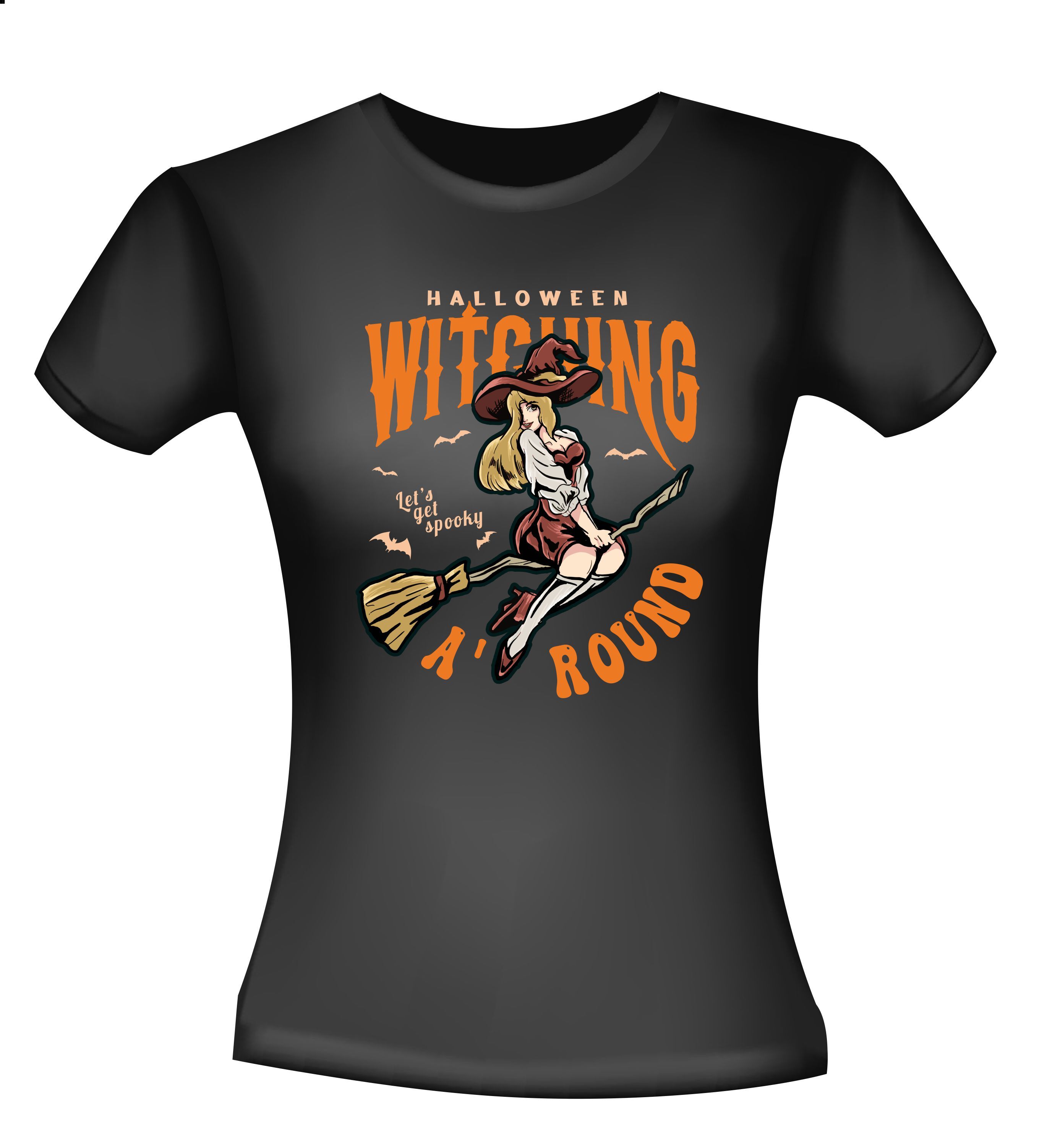 Halloween Shirt Witching Let's Get Spooky 'A Round