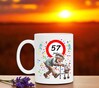 foto 3 Hilarische full colour mok 57 Jaar oude man met rollator perfect voor een verjaardag vol lachen