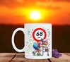 foto 3 Hilarische verjaardagscadeau mok 68 jaar met een lach full colour bedrukt