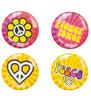 foto 3 Hippie speldjes set 4 Stuks voor de ultieme flower power vibe