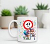 foto 2 Humoristische mok verjaardag 41 Jaar full colour opdruk van oude oma met rollator