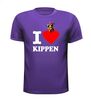 foto 3 I love kippen T-shirt