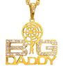 foto 4 Ketting big daddy goud/strass 65 cm