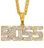 foto 4 Ketting boss goud/strass 65 cm