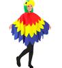 foto 2 Kleurrijke papegaai poncho unisex verkleedkleding voor kids perfect voor themafeesten en carnaval