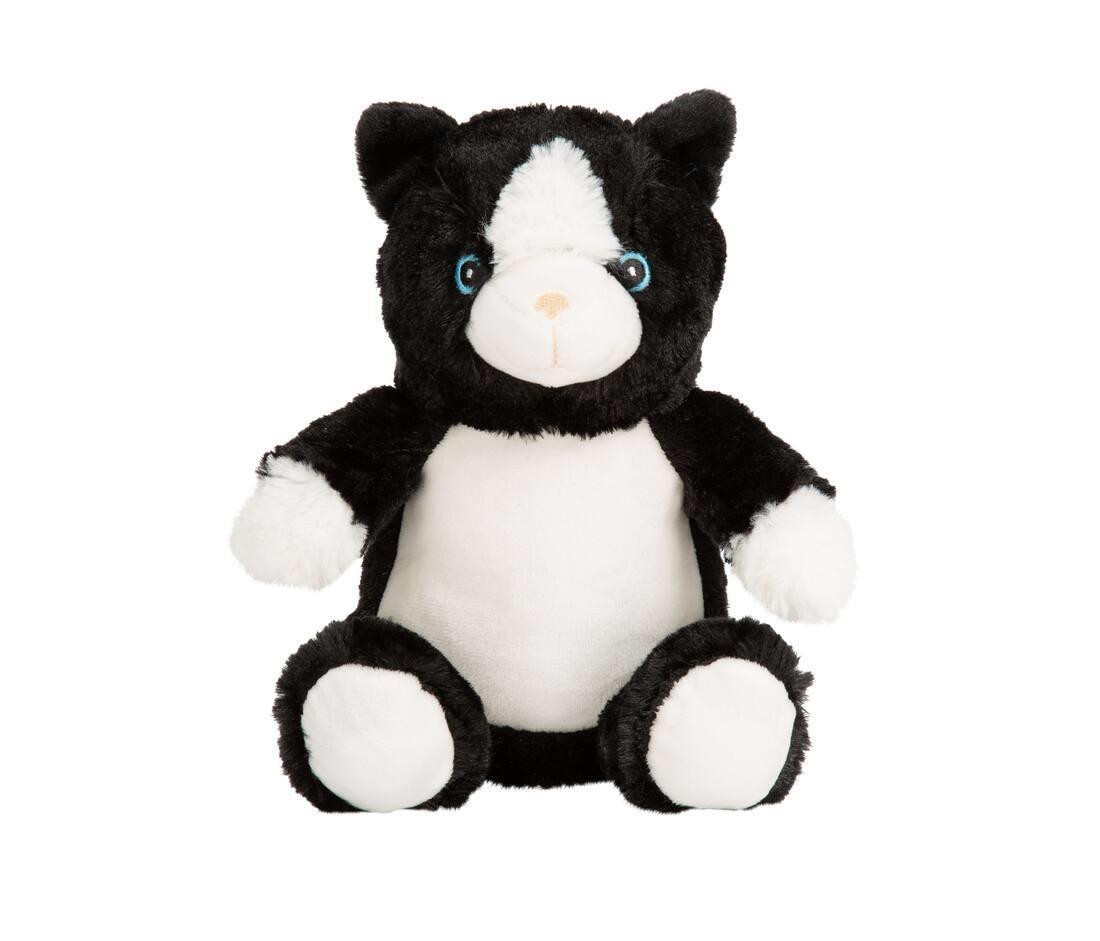 Knuffel cat / white / black