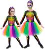 foto 3 Laat je kleintje schitteren op halloween of een scary party met deze skelet tutu jurk voor meisjes
