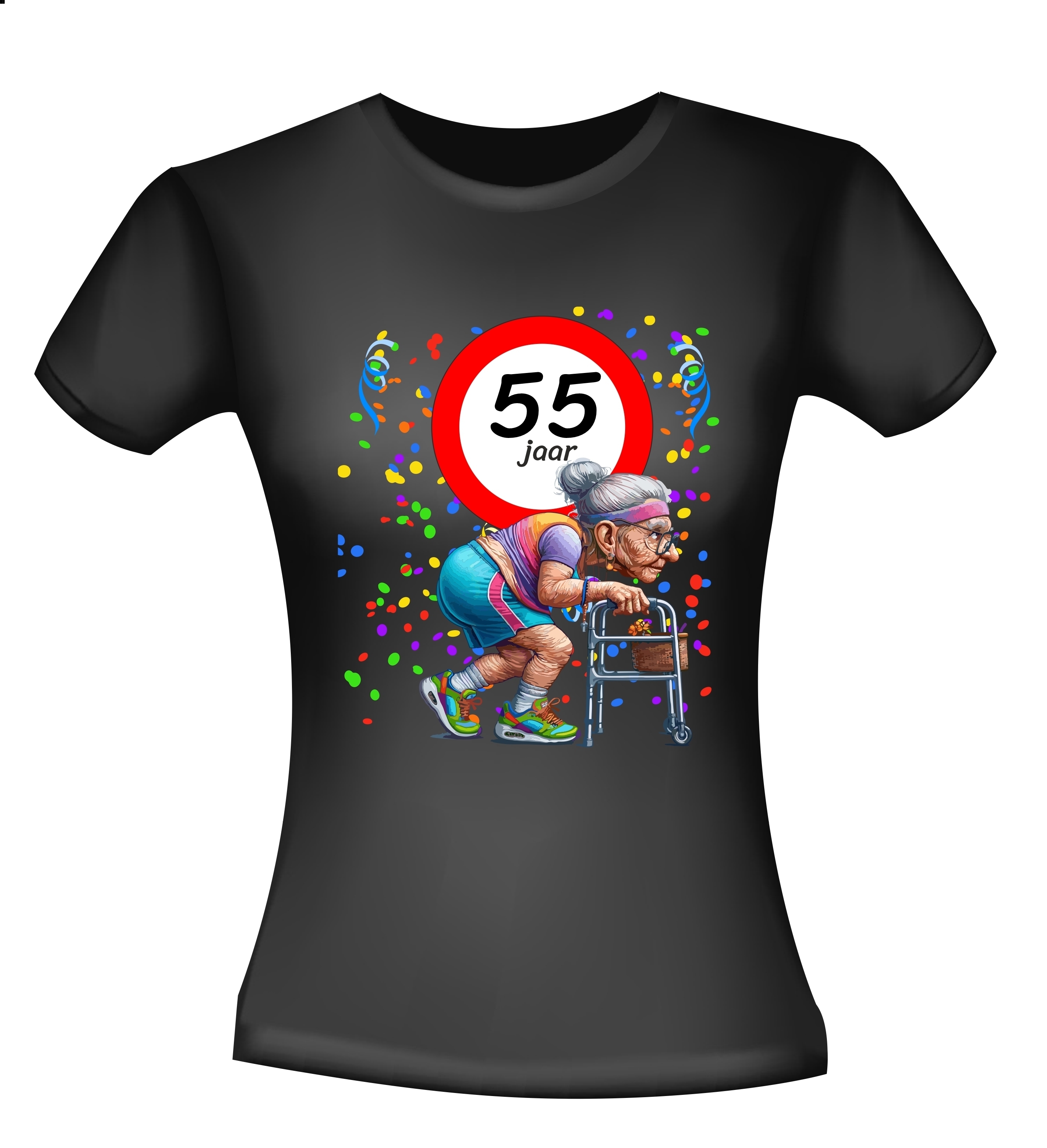 Leuk en grappig Verjaardagsshirt voor een Vrouw die 55 jaar Wordt!