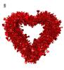 Liefde in de lucht elegant rood tinsel hart 40 cm leuke versiering voor valentijnsdag of huwelijk