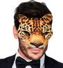 Luipaard masker zonder kin perfect voor verkleed en themafeesten