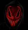 foto 2 Masker monster met rood licht