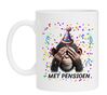 Met pensioen koffie mok! Blijven werken geen zin in Pensioen.