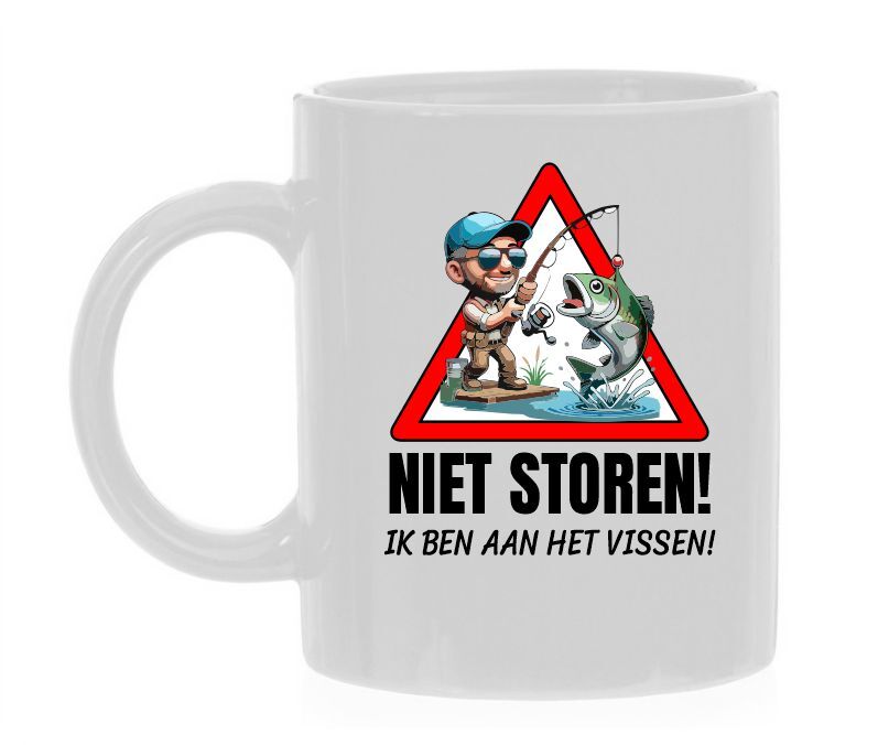 Niet storen, ik ben aan het vissen Mok - Perfect voor de ultieme visliefhebber!